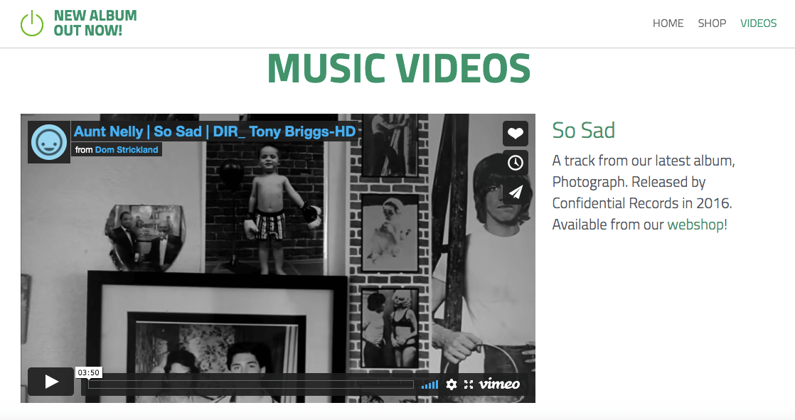 A music videos portfolio website built on Strikingly A music videos portfolio website built on Strikingly